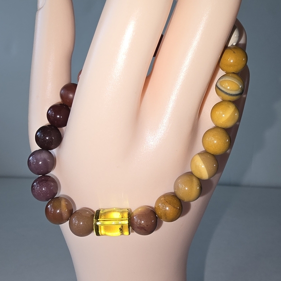 8mm Mookaite Bracelet - Picture 1 of 14
